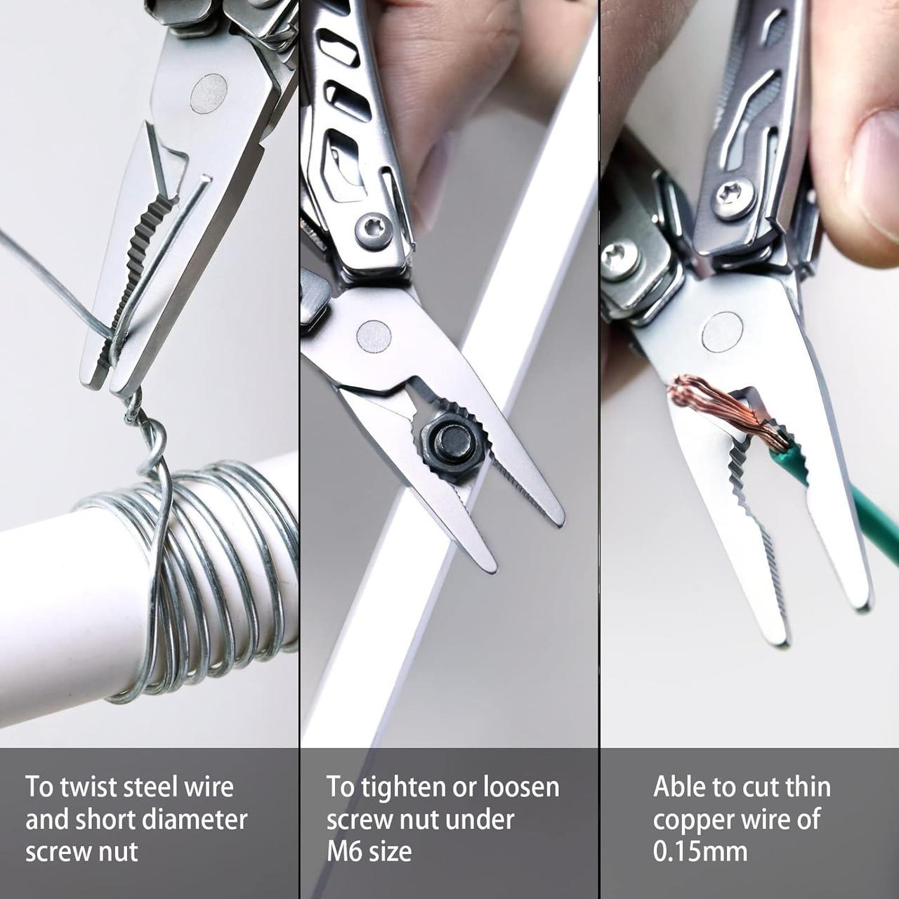 Мультитул NexTool Mini Flagship Multifunctional Pliers 11в1 Silver (NE20146) - фото 3