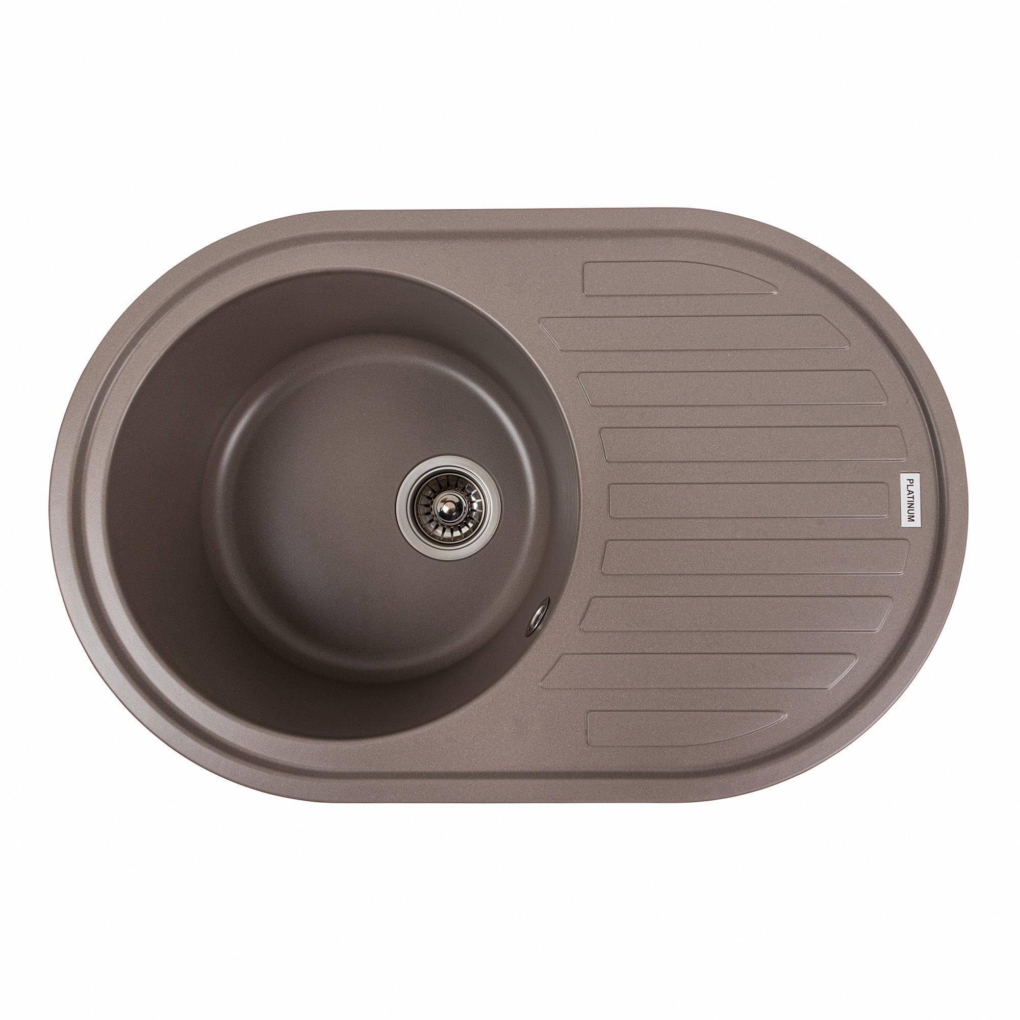 Мийка для кухні гранітна Platinum 7750 LIRA матова Дюна Мийка для кухні гранітна Platinum 7750 LIRA матова Дюна