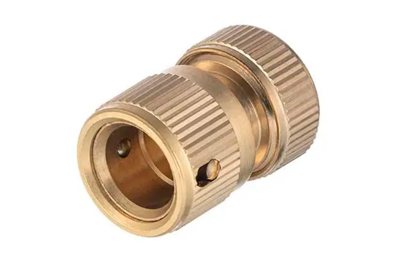 Конектор латунний на шланг з аквастопом Intertool-Storm 1/2" × 3/4" (GE-1217) Конектор латунний на шланг з аквастопом Intertool-Storm 1/2" × 3/4" (GE-1217)