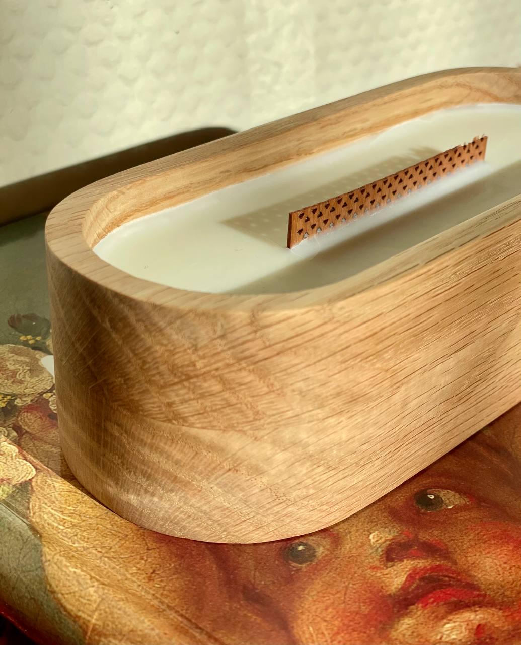 Овальная емкость из красного дуба для изготовления контейнерной свечи 17х7х6 см (9230135) - фото 4 Овальная емкость из красного дуба для изготовления контейнерной свечи 17х7х6 см (9230135) - фото 4