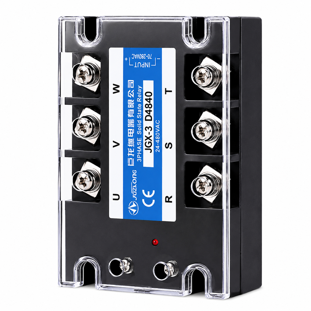 Реле трехфазное твердотельное JGX-3-4840AA SSR 40A (1005-105-03)