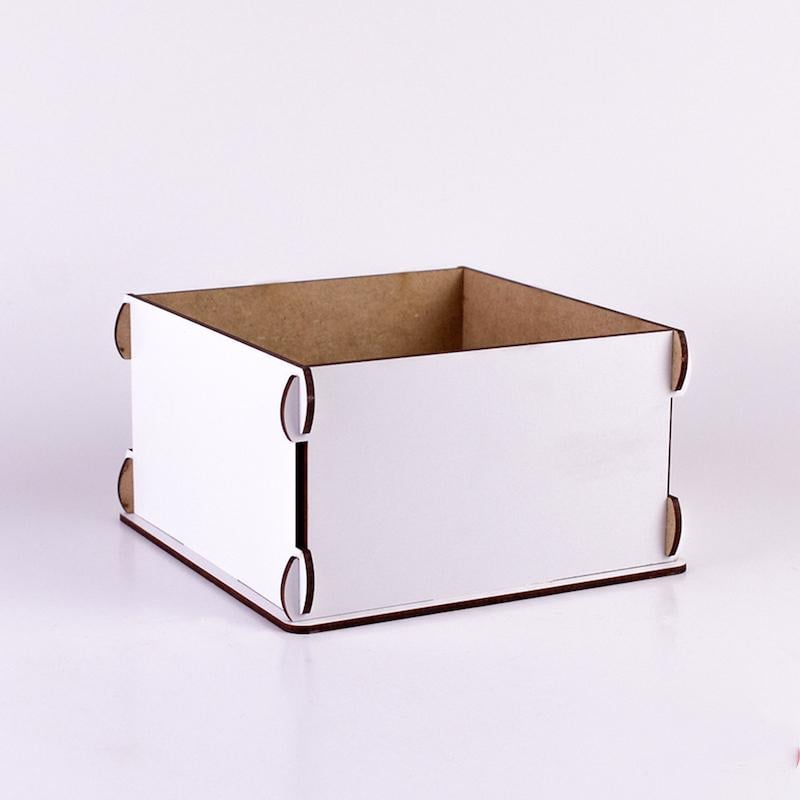 Корзина велика квадратна Білий (2157)