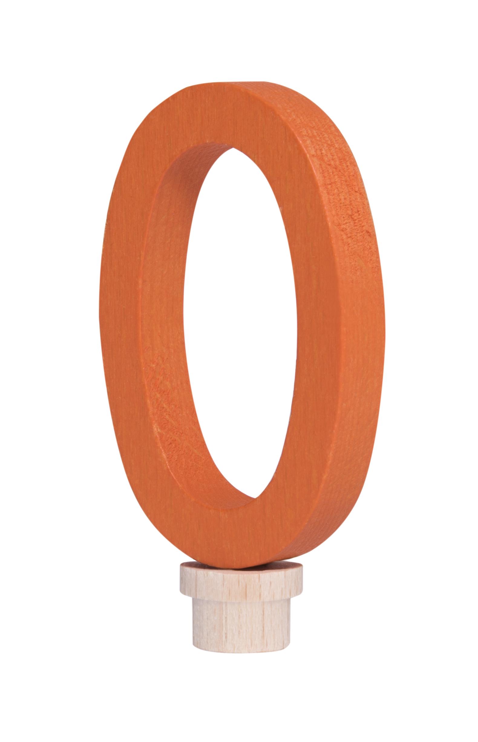 Деревянная цифра 0 Nic NIC522970 для декора праздничного торта (11314755)