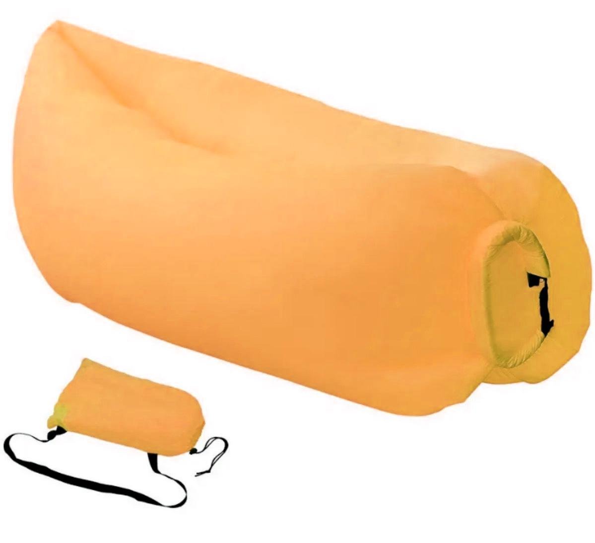 Надувний лежак Lamzac для пікніків 200х60 см Orange (552498024) - фото 3
