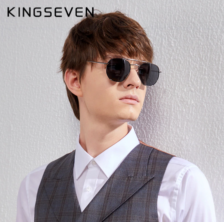 Класичні сонцезахисні окуляри KINGSEVEN DESIGN Авіатори з поляризованими лінзами (N7748) - фото 6 Класичні сонцезахисні окуляри KINGSEVEN DESIGN Авіатори з поляризованими лінзами (N7748) - фото 6