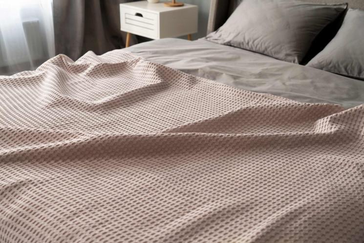 Плед Ardesto ART0816PE Pique 160х230 см Бежевий (2487472980) - фото 2