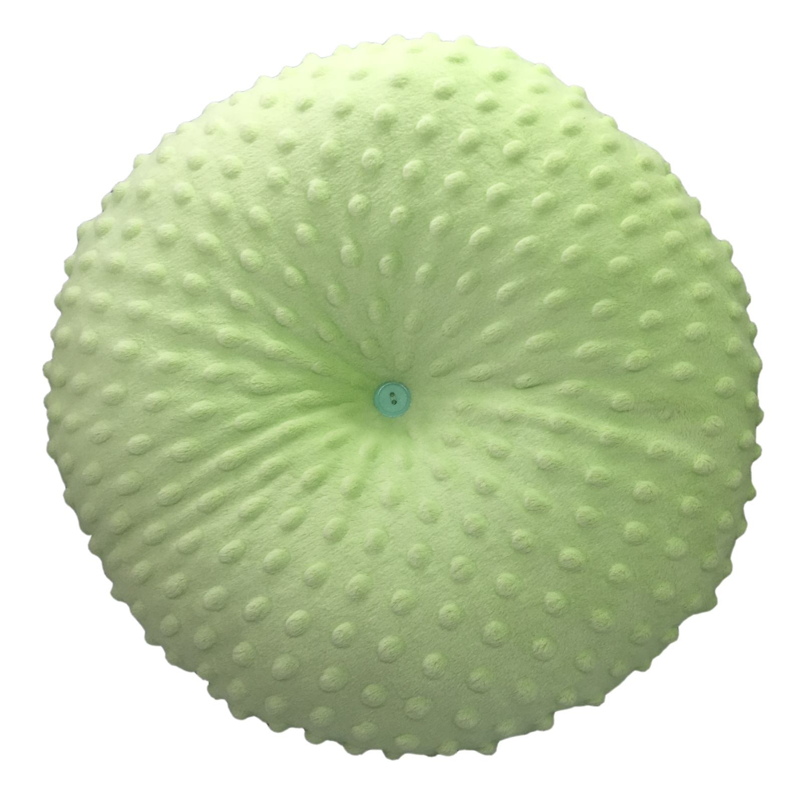 Плюшевая декоративная подушка круглая MinkyHome 30х30 см Салатовый