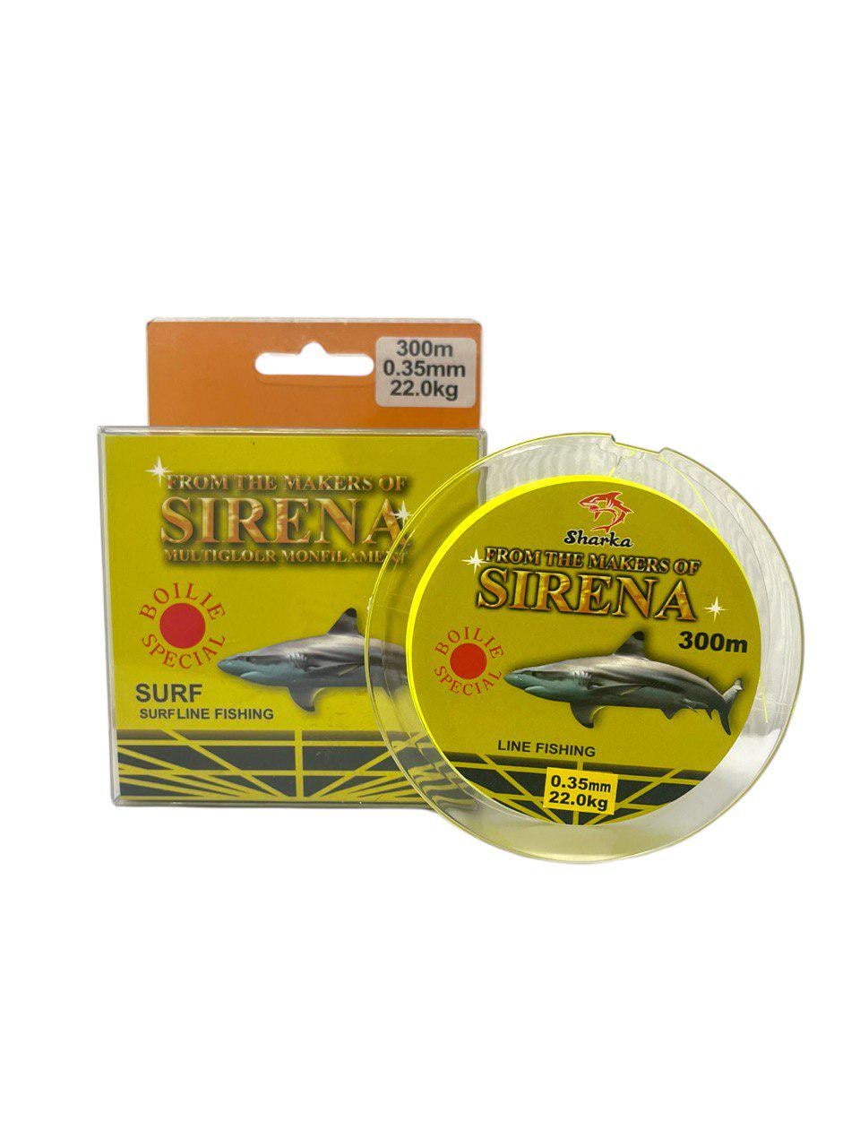 Волосінь SIRENA SURF надміцна 0,35 мм 22 кг 300 м Жовтий флуоресцентний (24811017)