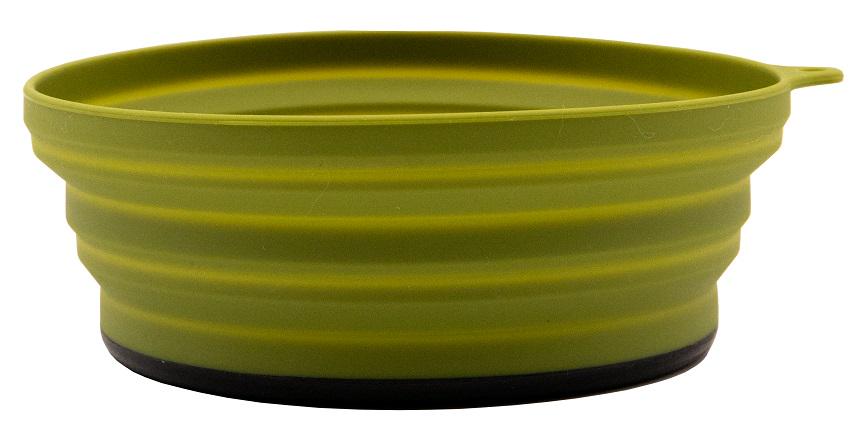 Тарелка Tramp силиконовая с пластиковым дном Olive 550 мл (TRC-123-olive)