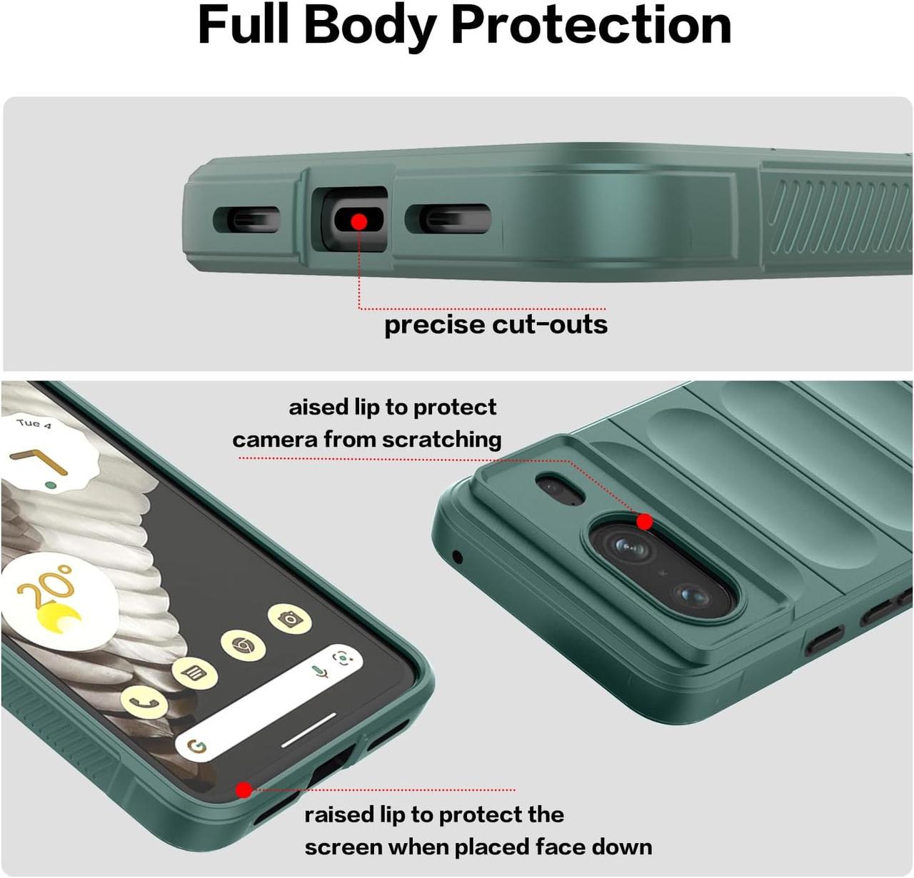 Чехол Ricco Phantom Shield для Google Pixel 8a (зелёный) - фото 4 Чехол Ricco Phantom Shield для Google Pixel 8a (зелёный) - фото 4