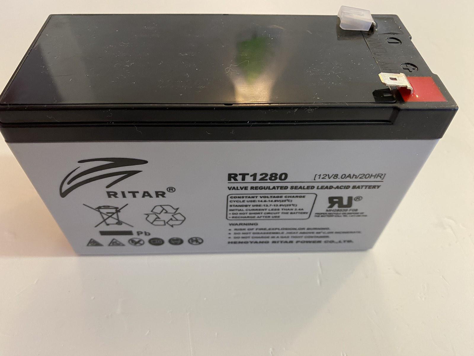 Акумуляторна батарея Ritar AGM RT1280 Q10 Q10 12V 8,0Ah Gray - фото 2