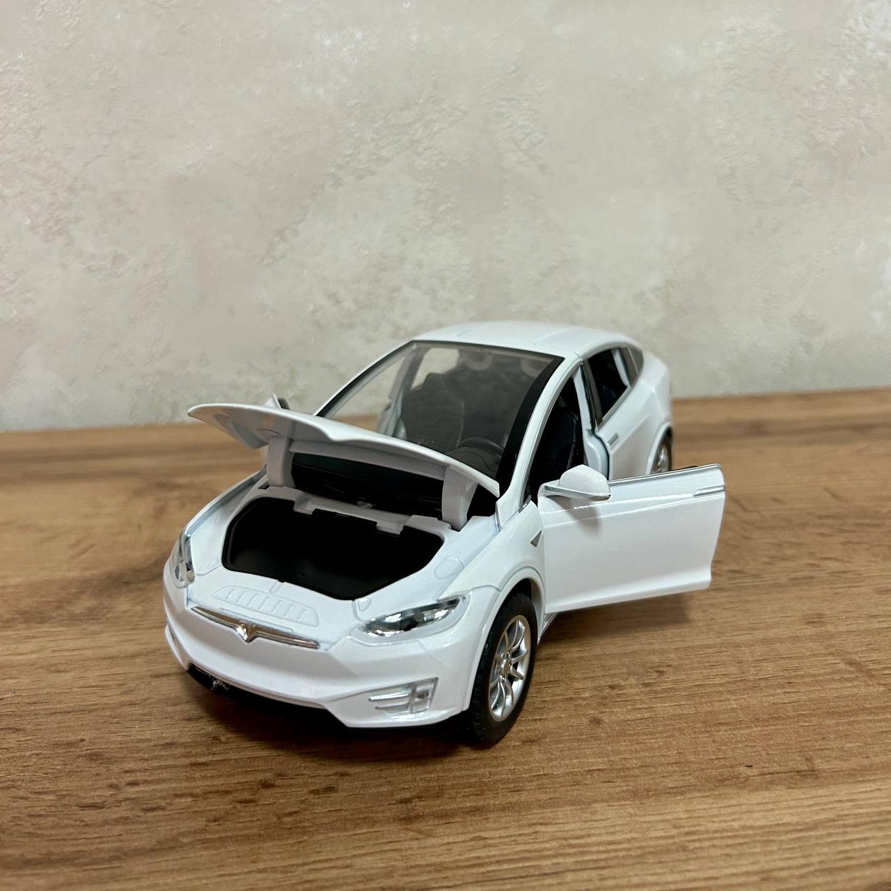 Игрушечная машинка Tesla Model 1:24 металлическая Белый (2403C White) - фото 17