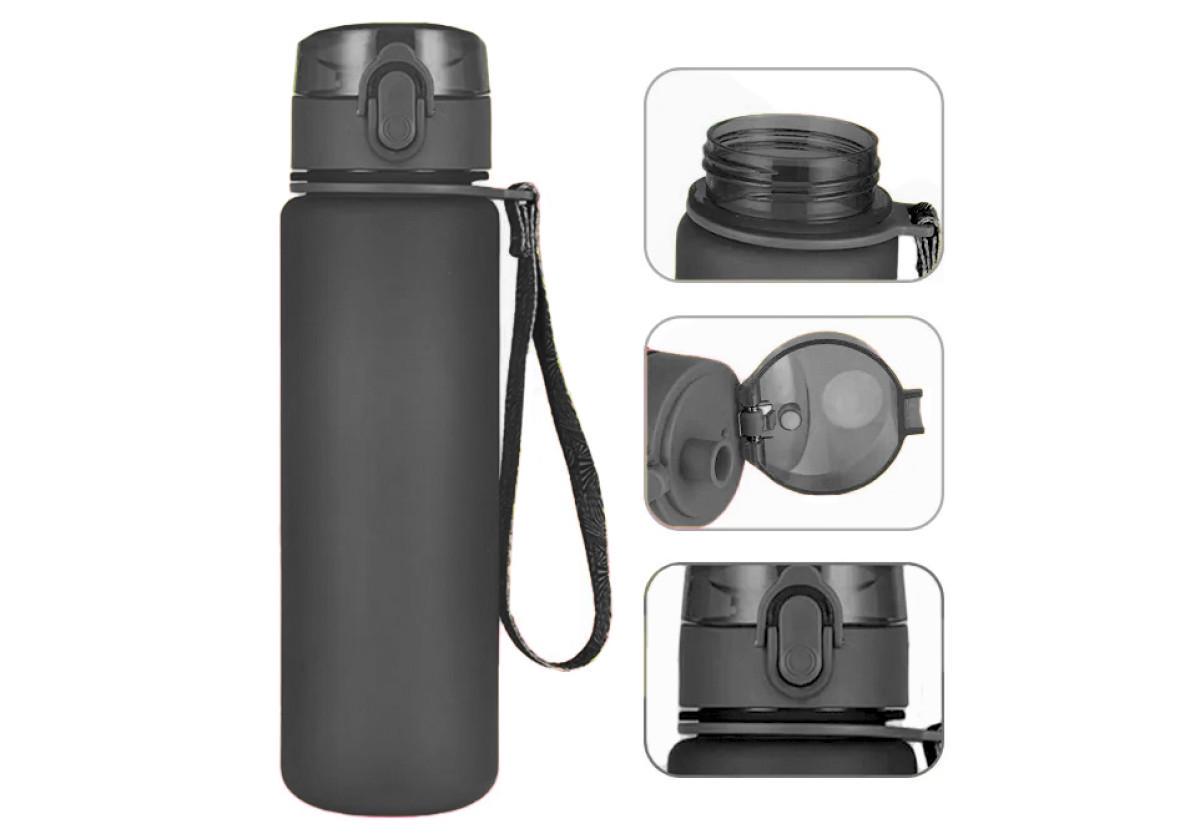 Бутылка для воды EasyFit AquaFlow 600 мл Черный (EF-7003-BK) - фото 3 Бутылка для воды EasyFit AquaFlow 600 мл Черный (EF-7003-BK) - фото 3