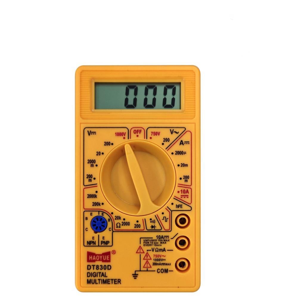 Мультиметр цифровой HAOYUE DT830D с генератором сигнала двумя щупами (630454)