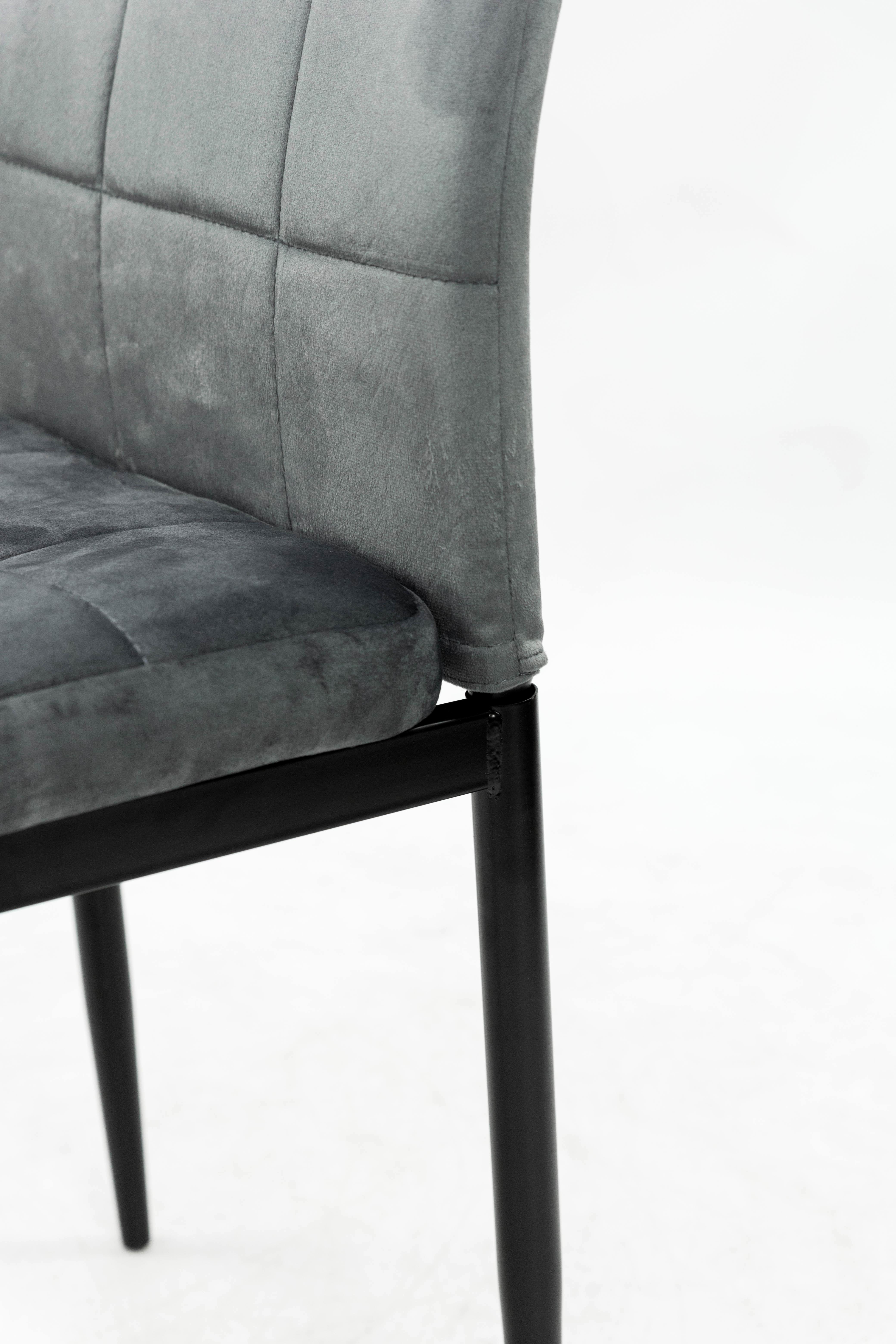 Стілець для кухні та вітальні ГРЕЙС Айс 410х980х510 мм Чорний/Сірий (GAА0056133) - фото 7