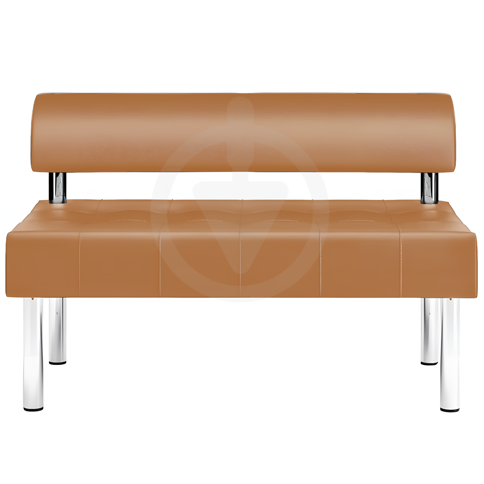 Диван офисный с прошивкой AVVS tech для ожидания/приемной 120 см Оранжевый (proshit-noga25-75x120-orange) - фото 2 Диван офисный с прошивкой AVVS tech для ожидания/приемной 120 см Оранжевый (proshit-noga25-75x120-orange) - фото 2