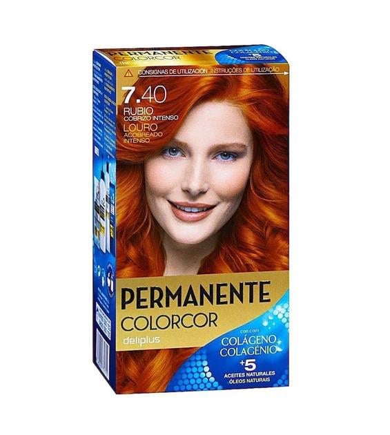 Краска для волос Daliplus Permanente Colorcor 7.40 RUBIO COBRIZO INTENSO Насыщенный Медный