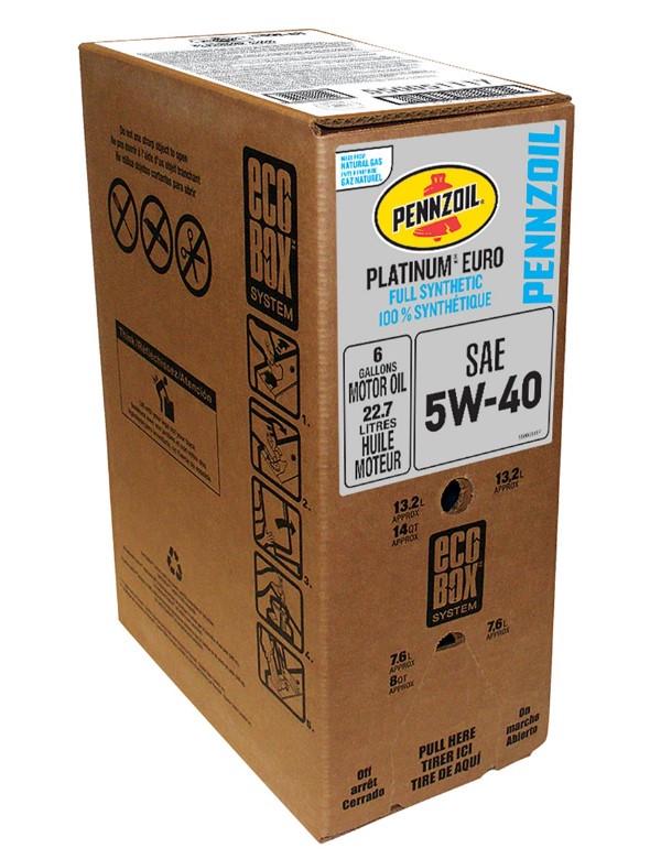 Моторна олива Pennzoil Platinum Euro 5W40 24/1 Qt Ecobox 22,71 л