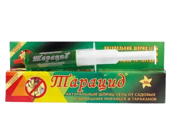 Инсектицид Тарацид шприц-гель от тараканов и муравьев 30 г Инсектицид Тарацид шприц-гель от тараканов и муравьев 30 г