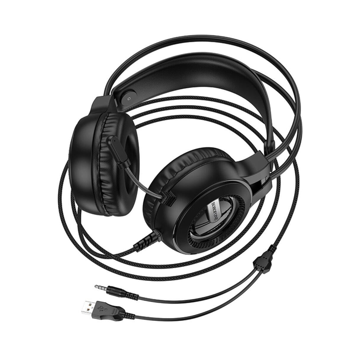 Наушники Borofone BO111 Eminent с микрофоном Black (26448660)