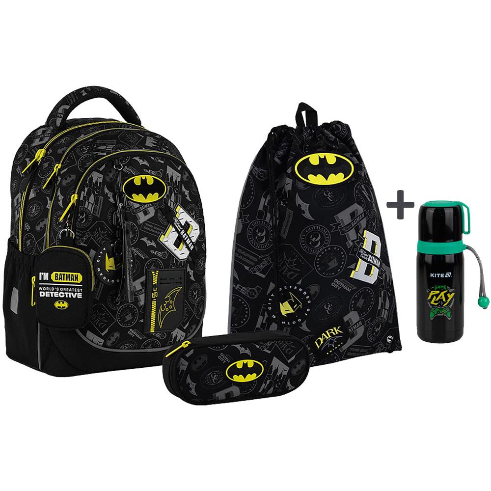 Шкільний набір KITE DC Batman рюкзак/пенал/сумка для взуття (SET_DC25-700M) - фото 3