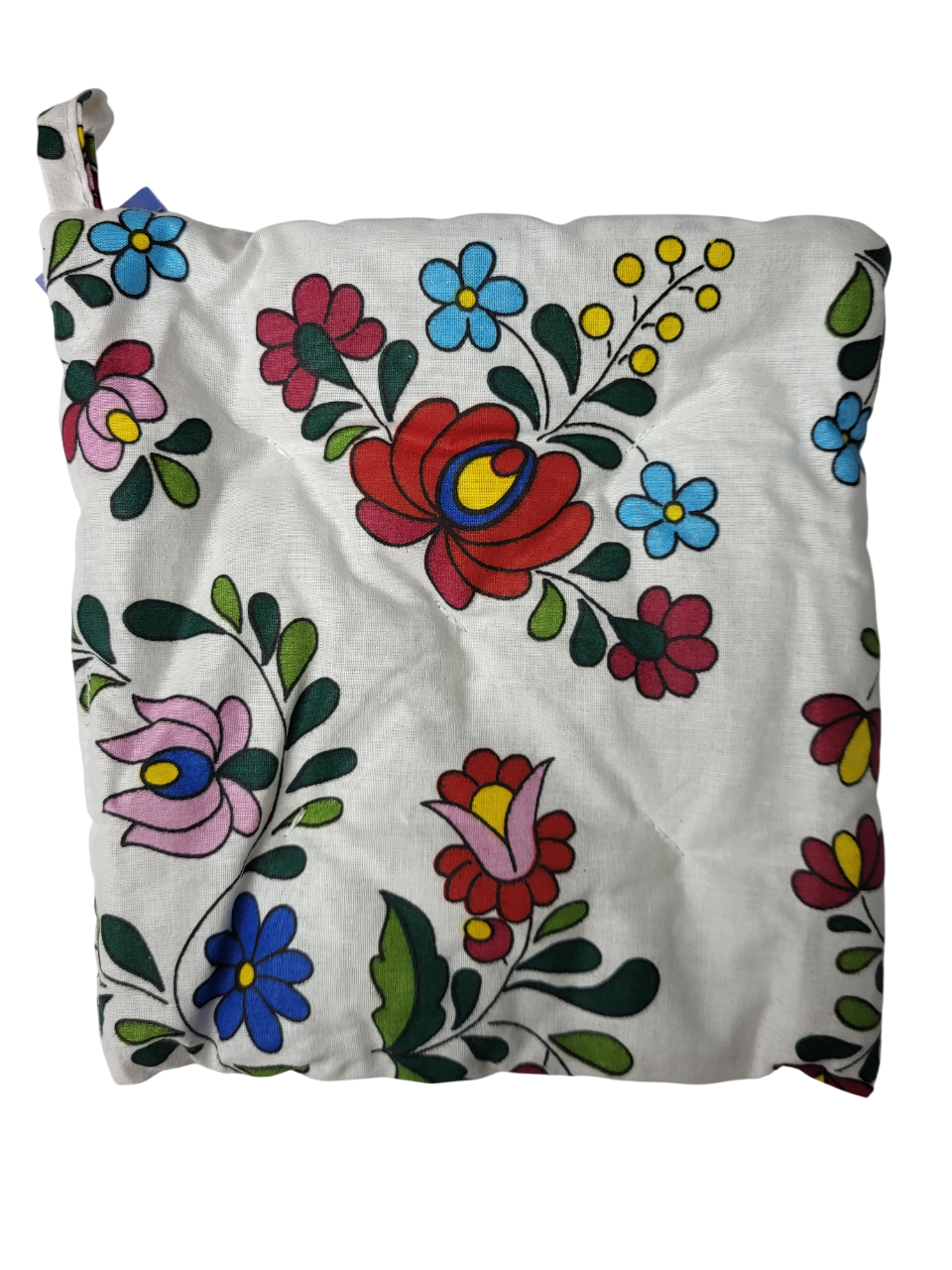 Прихватка для кухни с цветочным принтом 20x20 см Белый (1639)