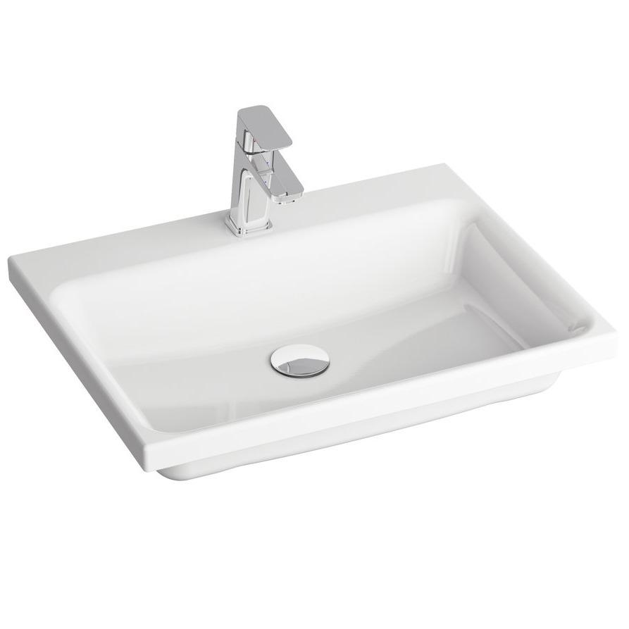 Умивальник врізний Ravak Comfort XJX01260001 600x460x36 мм Білий (98815)