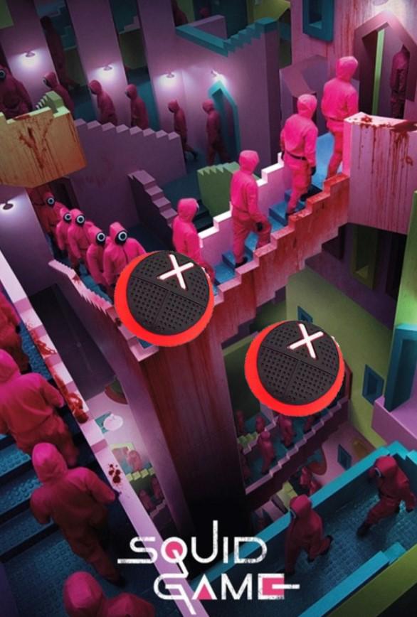 Накладки для джойстика Playstation PS3/PS4/PS5/Xbox силиконовые 2 шт. Squid game X (20286) - фото 2 Накладки для джойстика Playstation PS3/PS4/PS5/Xbox силиконовые 2 шт. Squid game X (20286) - фото 2