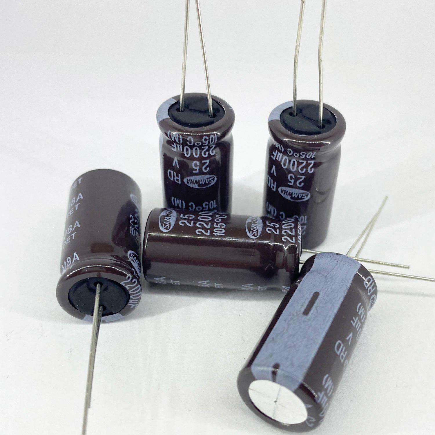 Электролитические конденсаторы Samwha 2200 мкф 25V 13x25 мм 105 °C (5467)