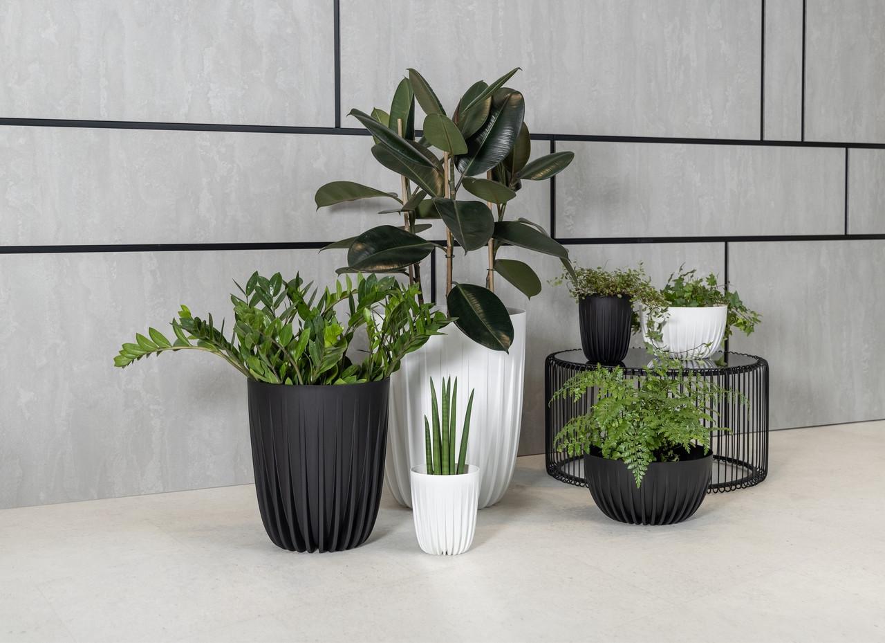 Вазон для цветов Lamela MIRA 190х226 мм Антрацит (25419751812) - фото 7