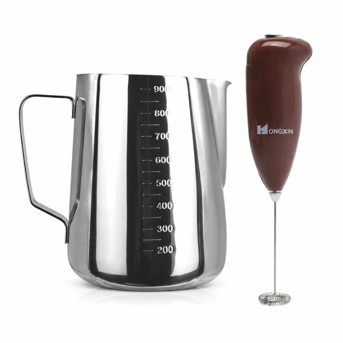 Набор для вспенивания молока KITUA ручной капучинатор и питчер 1 л