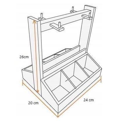 Стійка для чашок з дерева Джиалі Сієна (СДК-004905) - фото 2 Стійка для чашок з дерева Джиалі Сієна (СДК-004905) - фото 2