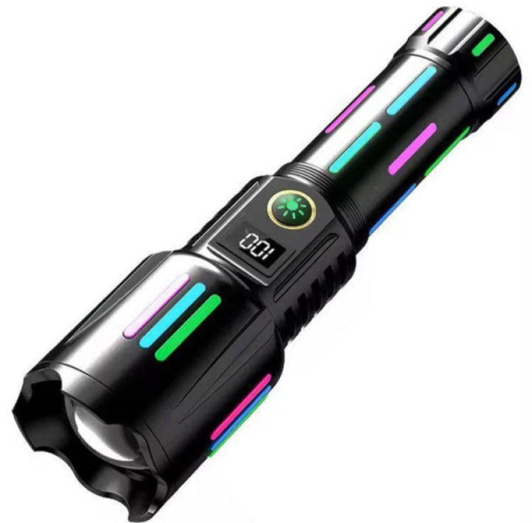 LED-фонарь ручной Coba CB-G683 USB Type-C со встроенным аккумулятором и PowerBank Черный (10583)