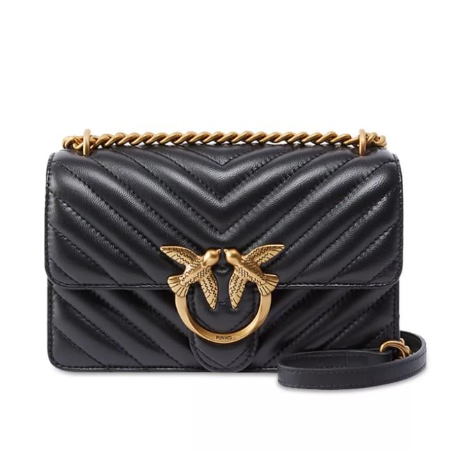 Женская сумка кожаная Pinko Love One Classic Mini Черный