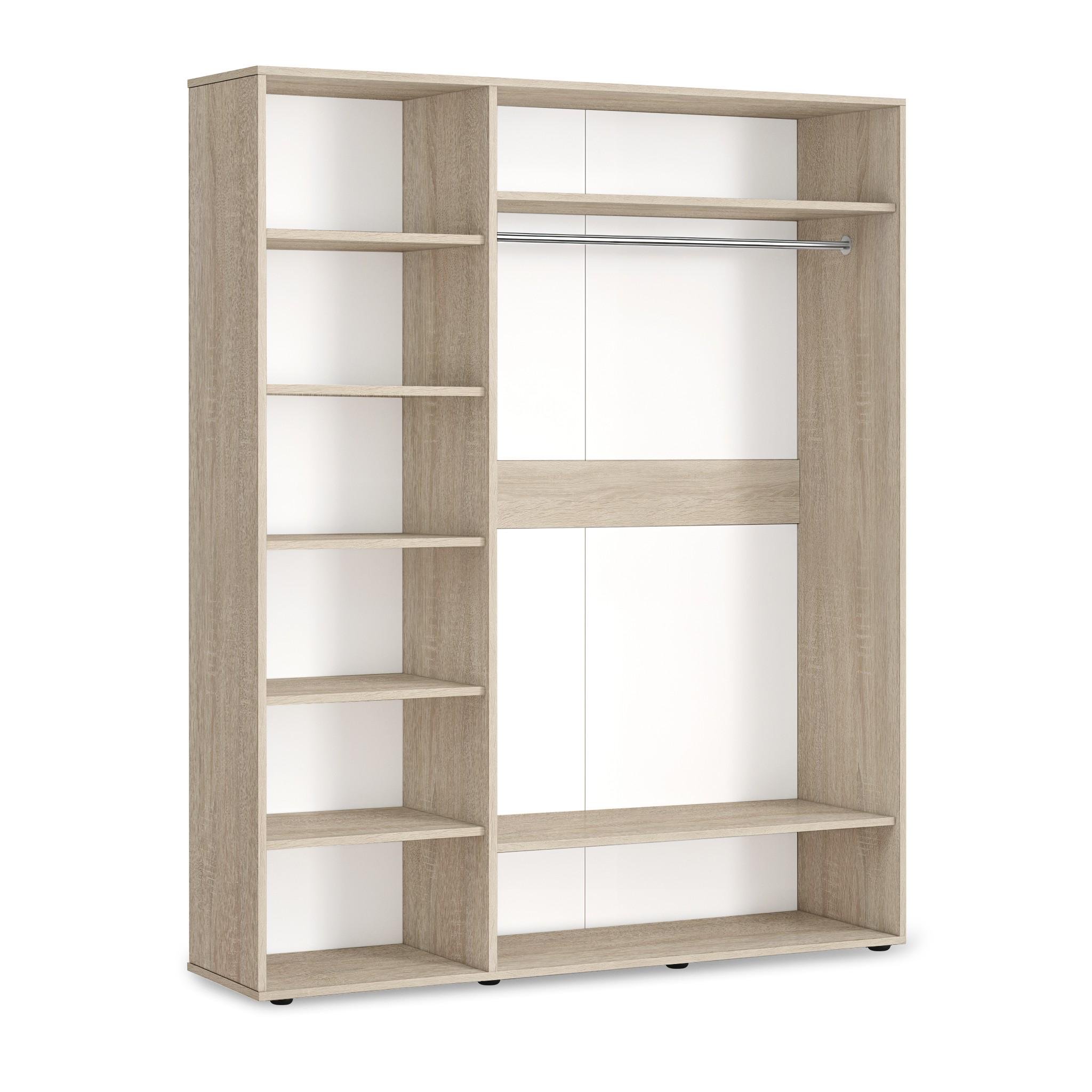 Шафа зі штангою та полицями ST-0027 1800х520х2200 мм Дуб Сонома - фото 2