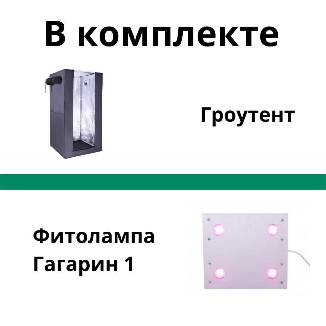 Гроубокс автоматический Джин с фитолампой Гагарин 1 80х80х160 см 200 Вт (7002) - фото 2