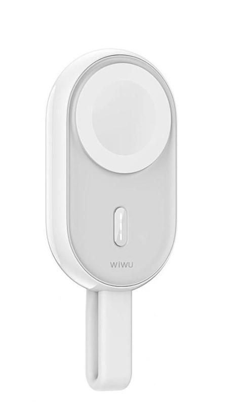 Зарядное устройство беспроводное WIWU Wi-M20 2 in 1 with powerbank для Apple Watch White (00000068542_1)