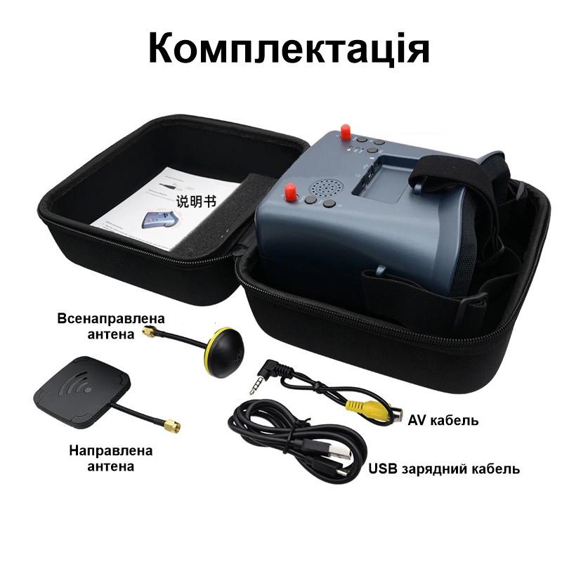 FPV окуляри-шолом для квадрокоптера та авіамоделей Nectronix LS008D із записом відео 800x480 4,3" 5,8 гГц (100985) - фото 6