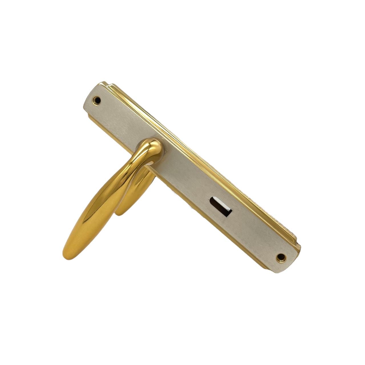 Ручки алюминиевые на планке под ключ Ozcanlar Atmaca Alb/Saten 72 мм (320070)