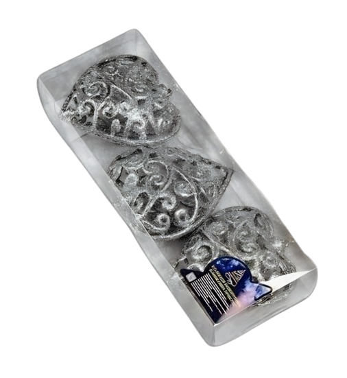 Шарики новогодние МАГІЧНА-НОВОРІЧНА 9644 пластиковые 10 см 3 шт. (13379091)