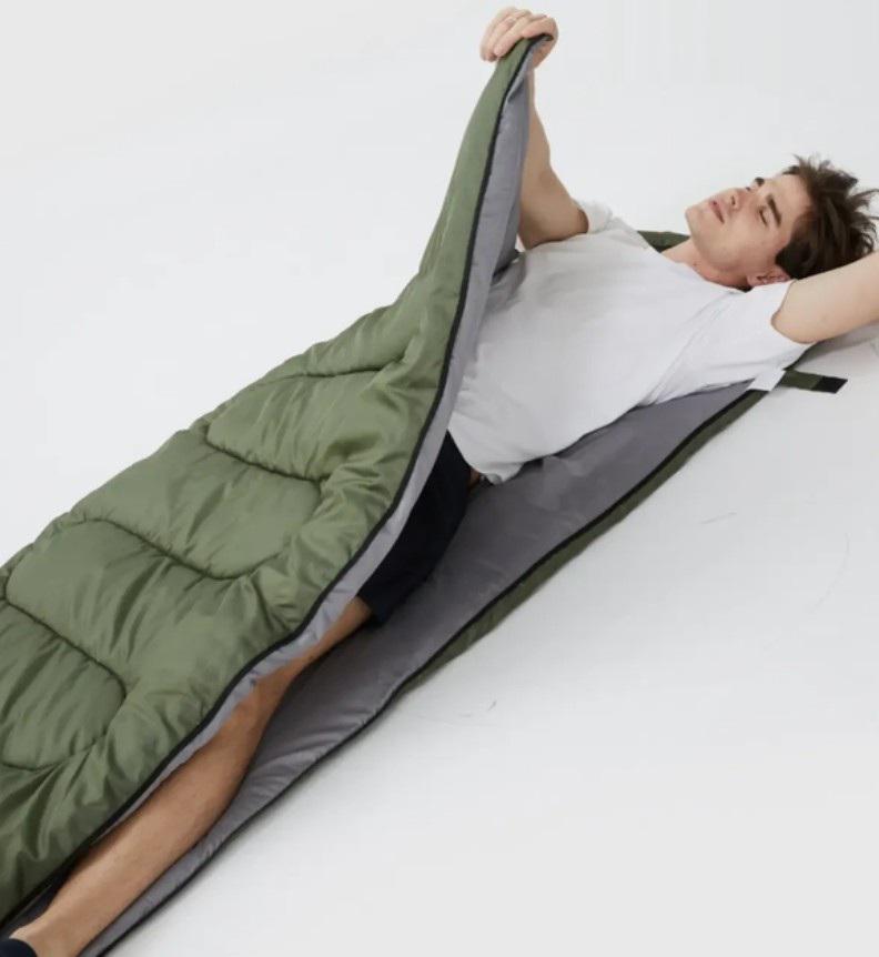 Спальный мешок для походов на весну-лето 210x70 см 1,3 кг Green (26607264) - фото 4 Спальный мешок для походов на весну-лето 210x70 см 1,3 кг Green (26607264) - фото 4