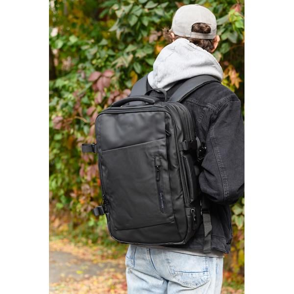 Рюкзак міський Mark Ryden MR9299YY Rain з накидкою від дощу Чорний (2111) - фото 9