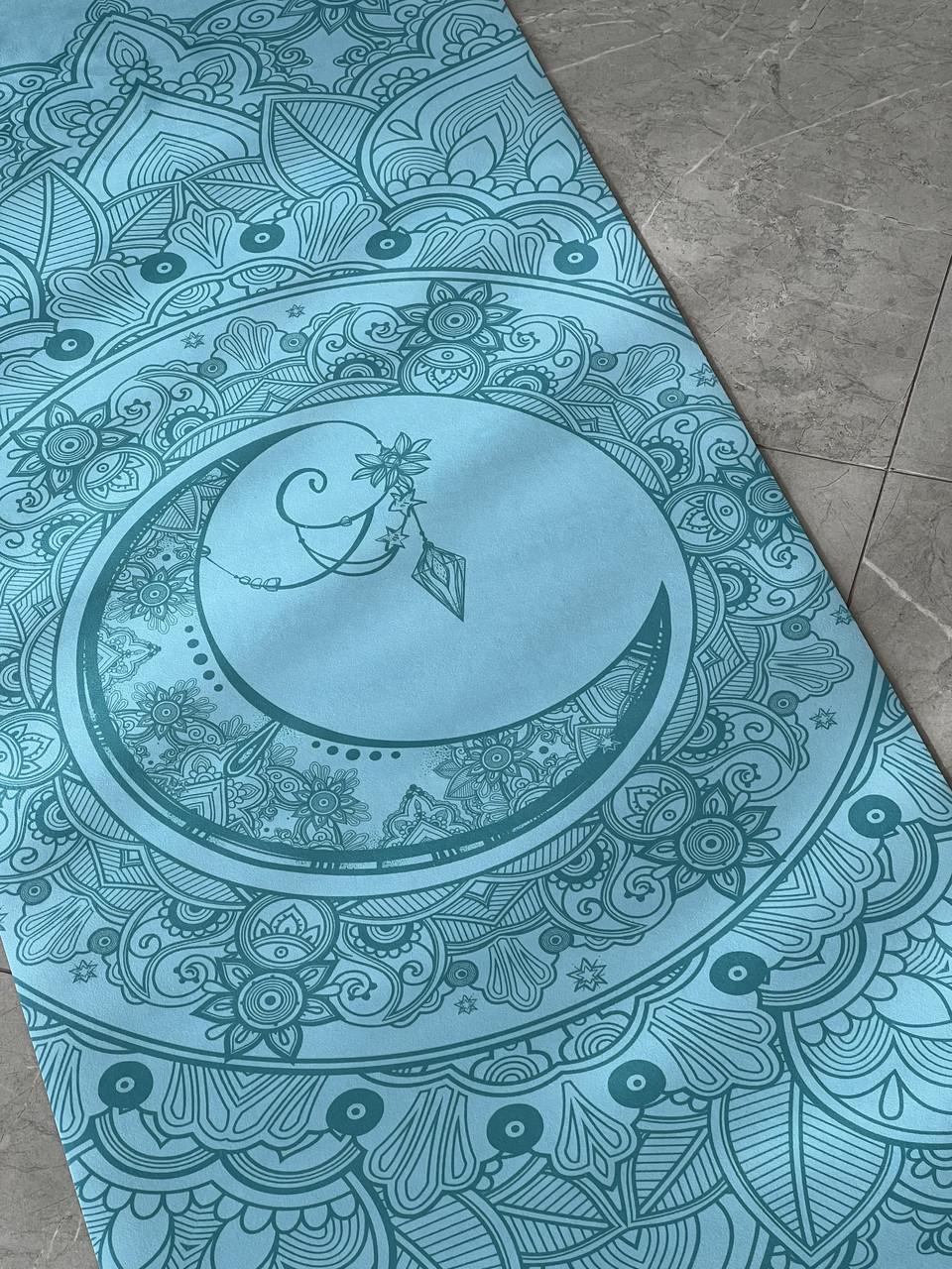 Коврик для йоги Lita Mandala SU Yoga mat замшевый/каучуковый 183х68х0,3 см (13510837) - фото 3