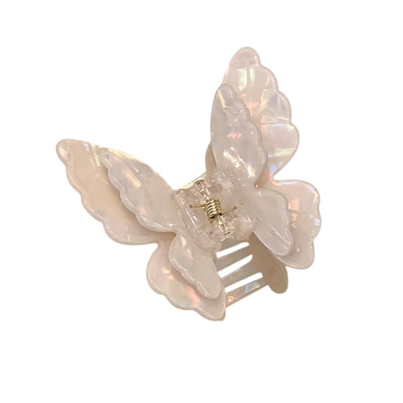 Крабик-метелик для волосся з подвійними крилами 6,5 см Молочний (AN0103610) Крабик-метелик для волосся з подвійними крилами 6,5 см Молочний (AN0103610)