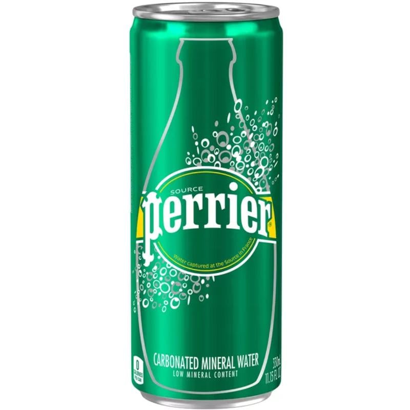 Вода минеральная газированная Perrier 0,33 л 6 шт. (18415)