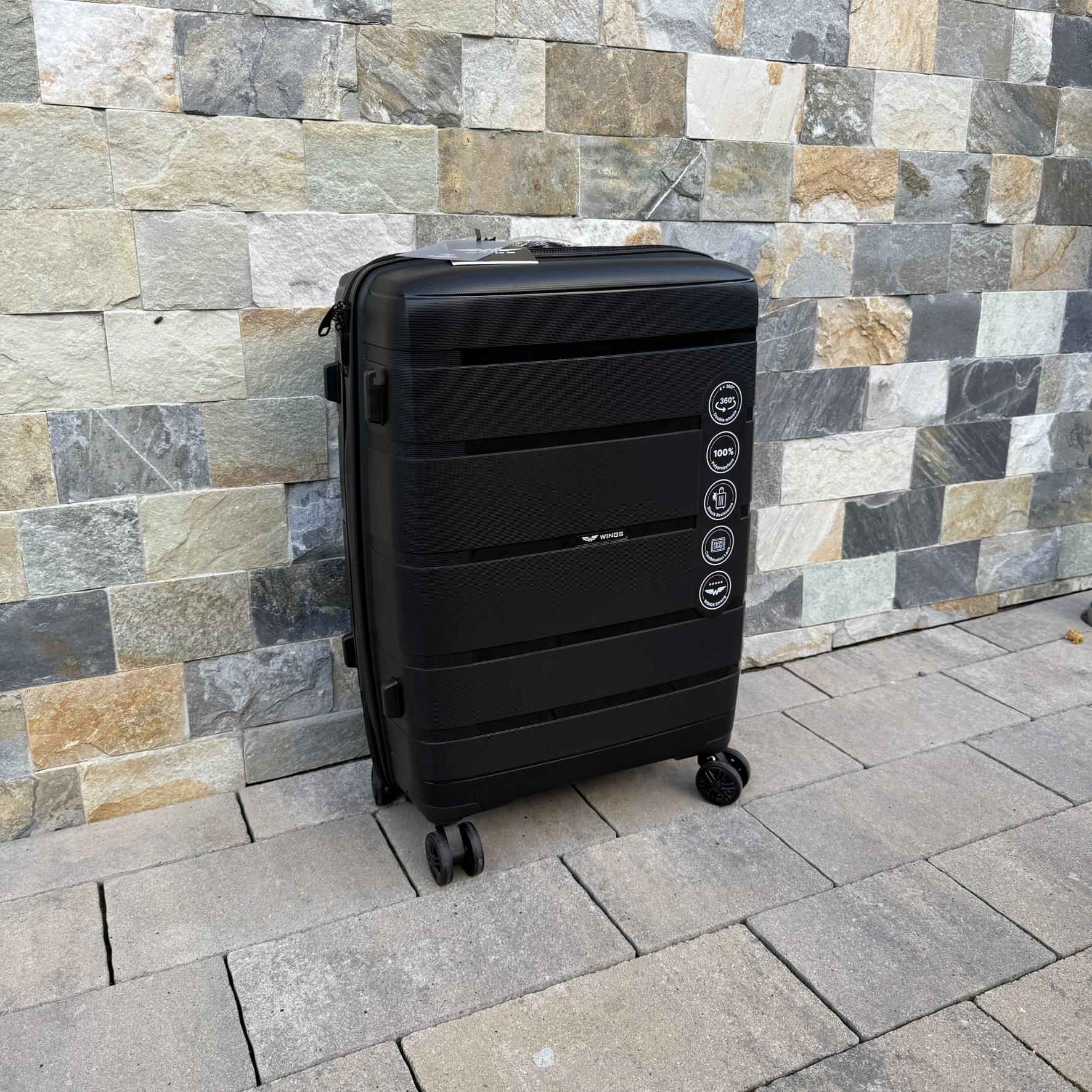 Валіза дорожня з поліпропілену Wings HWF03 M Чорний (30631266) - фото 4 Валіза дорожня з поліпропілену Wings HWF03 M Чорний (30631266) - фото 4