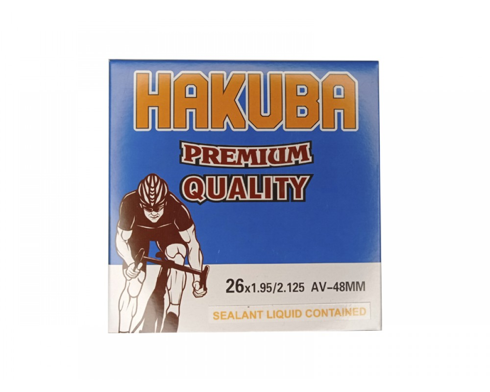 Камера Hakuba антипрокольная с жидкостью 26х1,95/2,125 AV 48MM