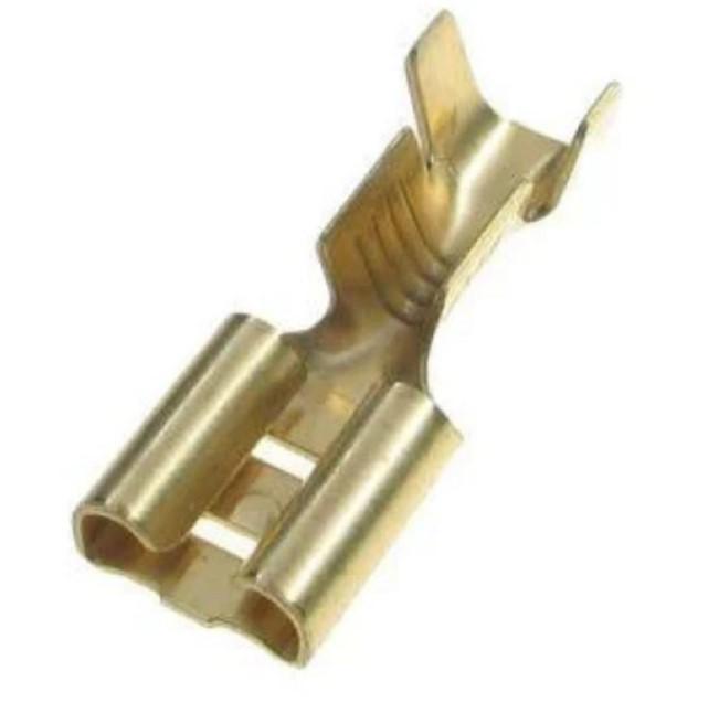 Клемма плоская неизолированная 6,3мм 100шт. (30002) Клемма плоская неизолированная 6,3мм 100шт. (30002)