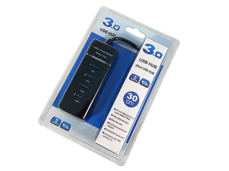 USB-хаб на 4 порта USB 3.0 с подсветкой (65882798)