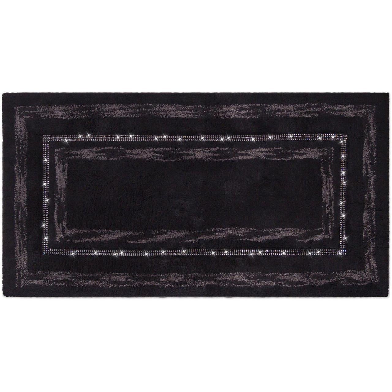 Коврик для ванной комнаты PHP Diamond Black 65х140 см Черный (8558014)